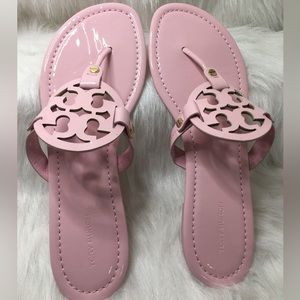 NWOB Tory Burch Petunia pink Miller sandals size 9